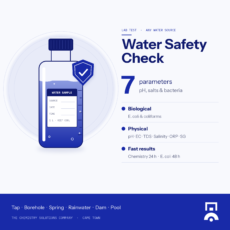 Water Safety Check – pH, Salts & E. coli Lab Test (Any Water Source)